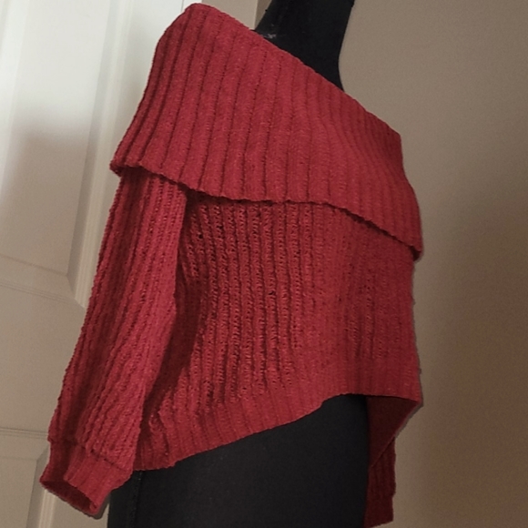 STREETWEAR SOCIETY Maroon Knit Sweater - Picture 4 of 4